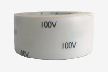 電圧区分表示テープの写真